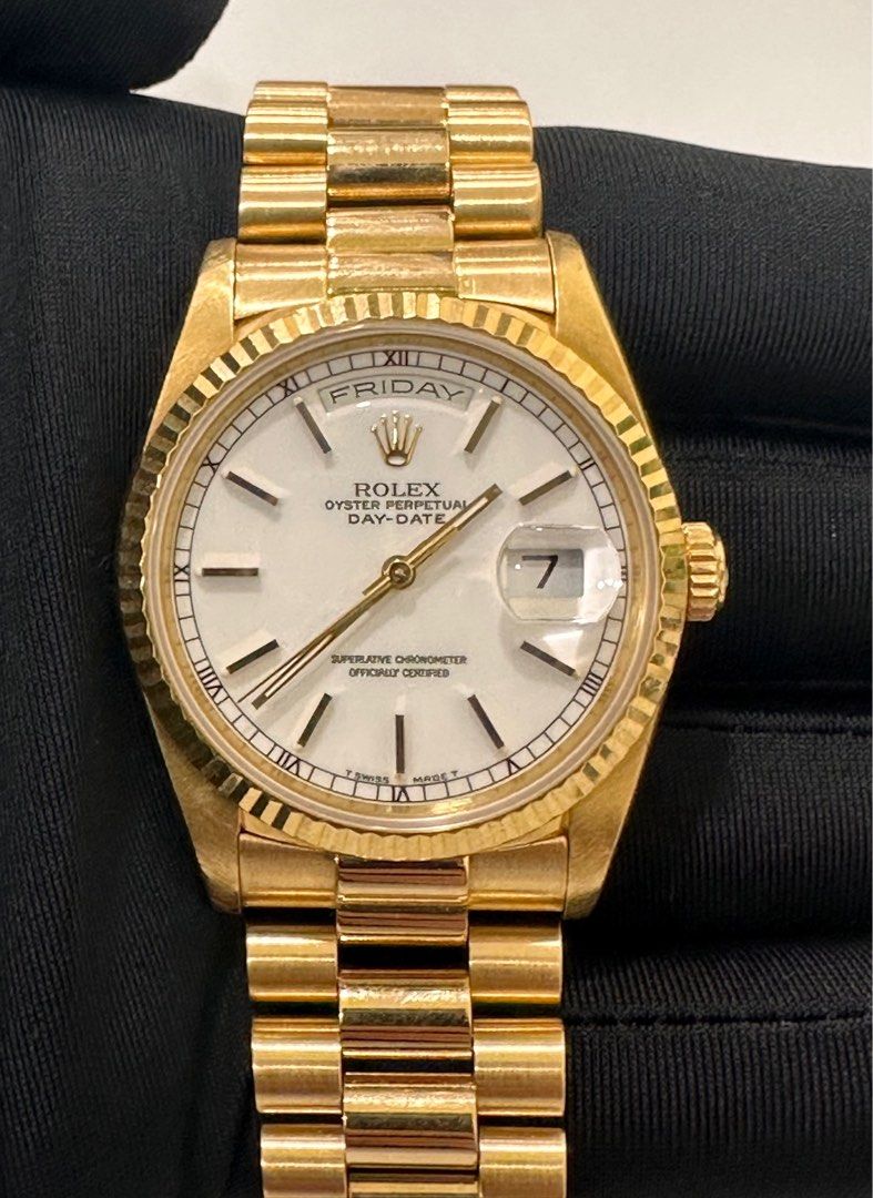Rolex Day Date 36 Yellow Gold 18238 Circa 1993