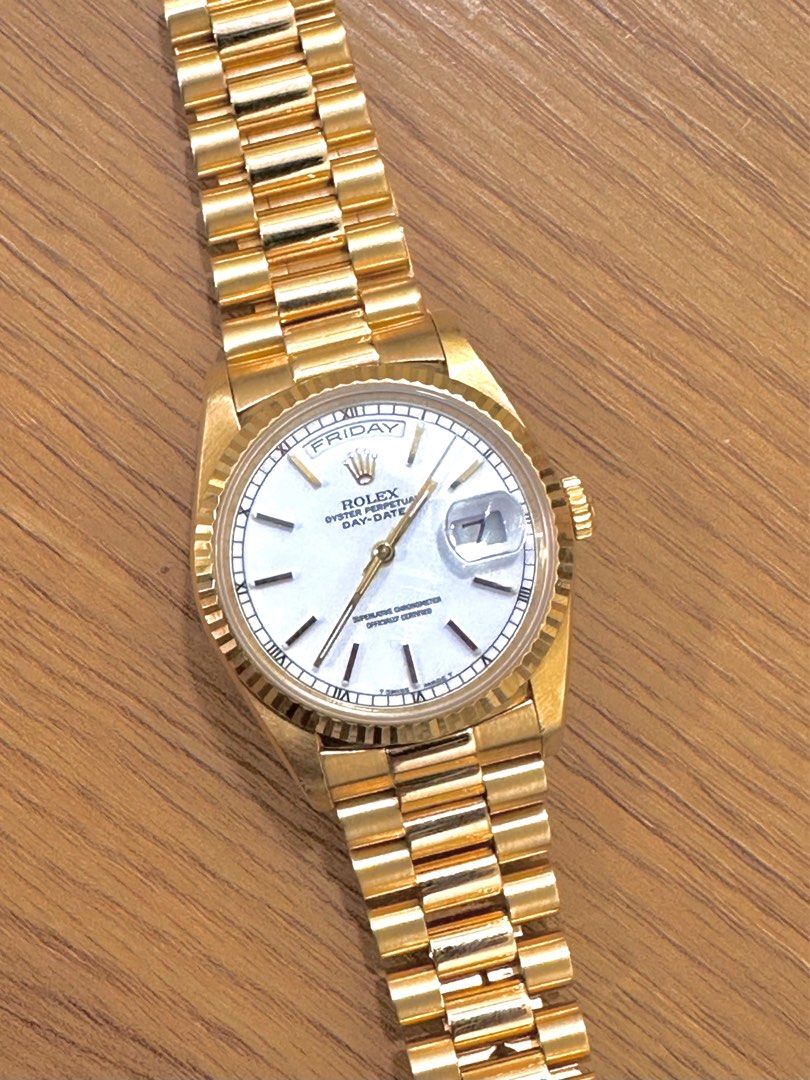 Rolex Day Date 36 Yellow Gold 18238 Circa 1993