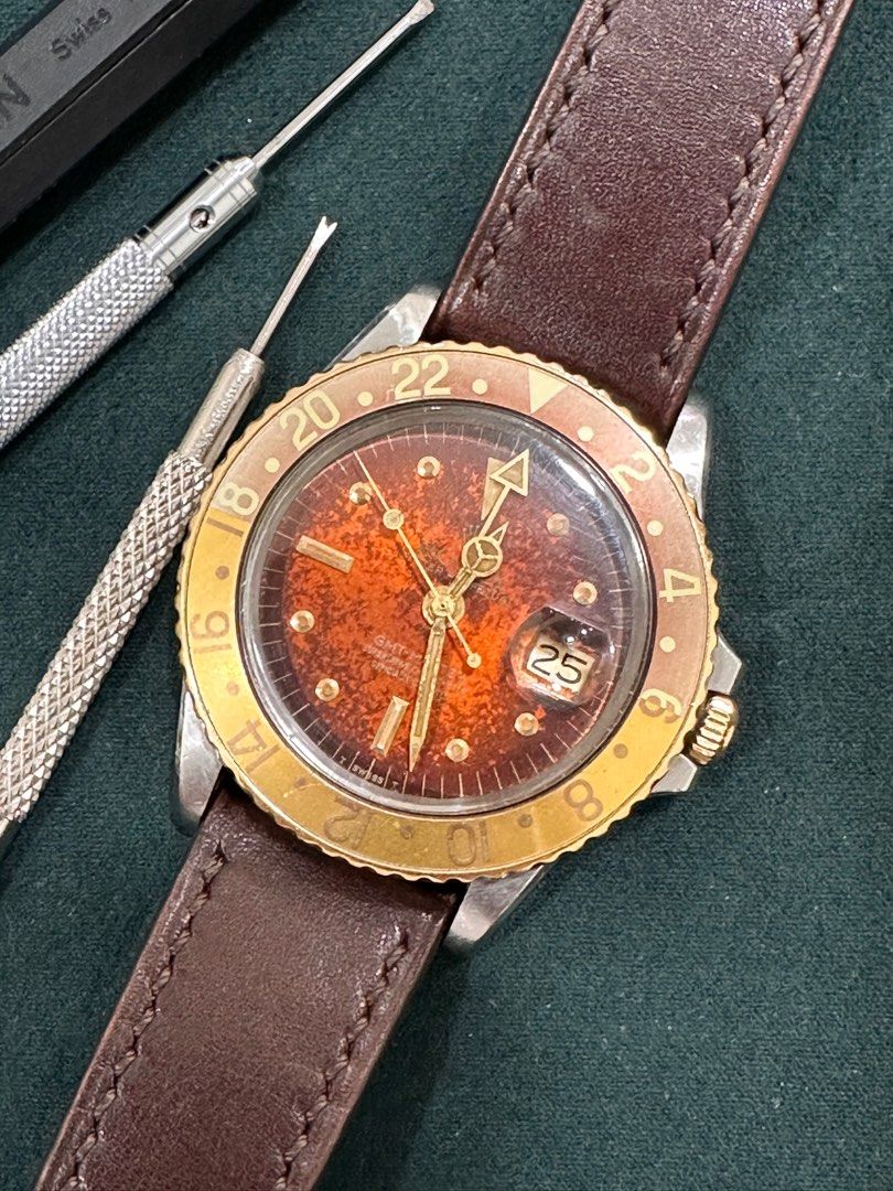 Rolex GMT-Master Ref: 1675/3 Gorgeous “Lava” Nipple Dial