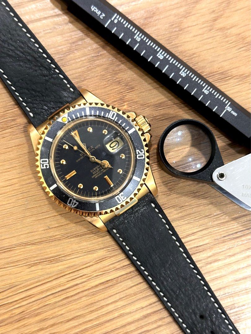 Rolex Ref: 1680/8 Yellow Gold Submariner Plexiglass