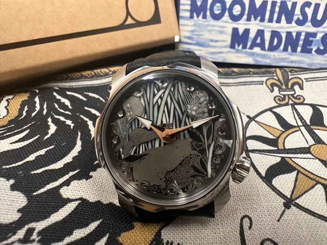 SARPANEVA X MOOMIN 8+1 Swiss Super-Luminova Colors On Hand Finished & Painted Stainless Steel Dials