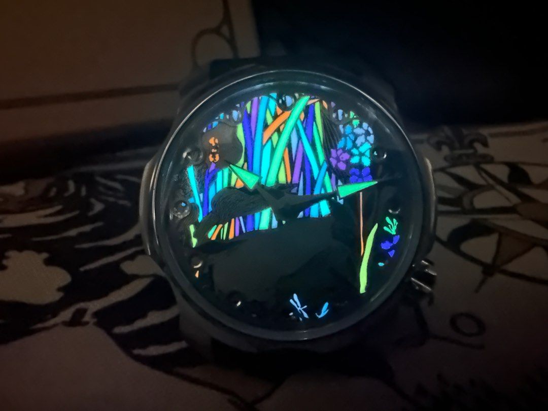 SARPANEVA X MOOMIN 8+1 Swiss Super-Luminova Colors On Hand Finished & Painted Stainless Steel Dials
