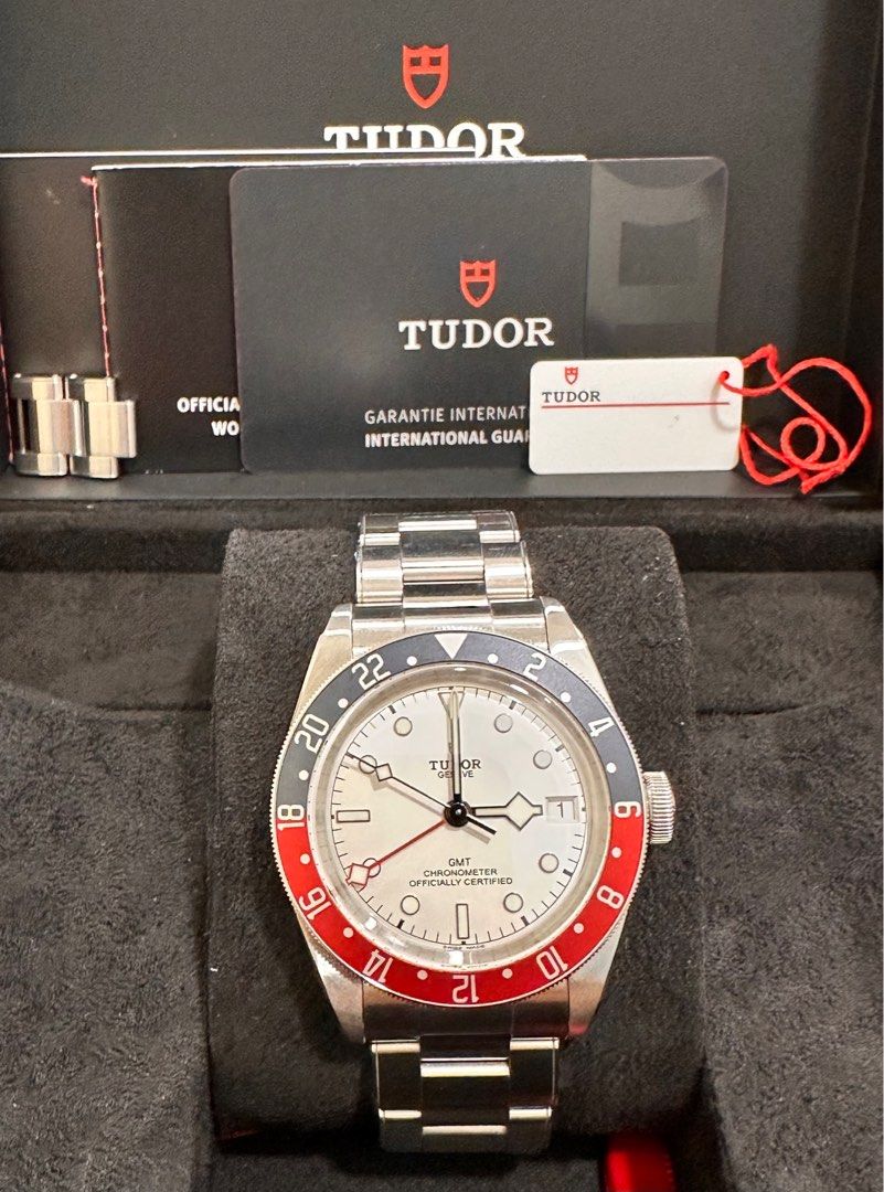 Tudor Black Bay GMT “Pepsi” Ref: 79830RB 41mm Full Set White Dial
