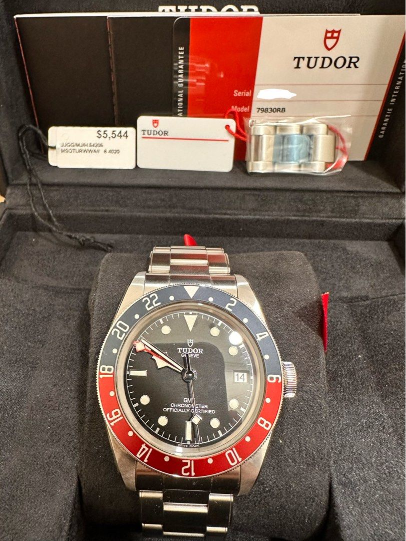 Tudor Black Bay GMT “Pepsi” Ref: 79830RB 41mm Full Set Black Dial