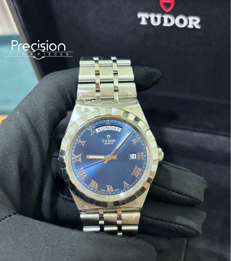 Tudor Day-Date Royal 41mm Blue Sunray Dial New Old Stock (Unworn)