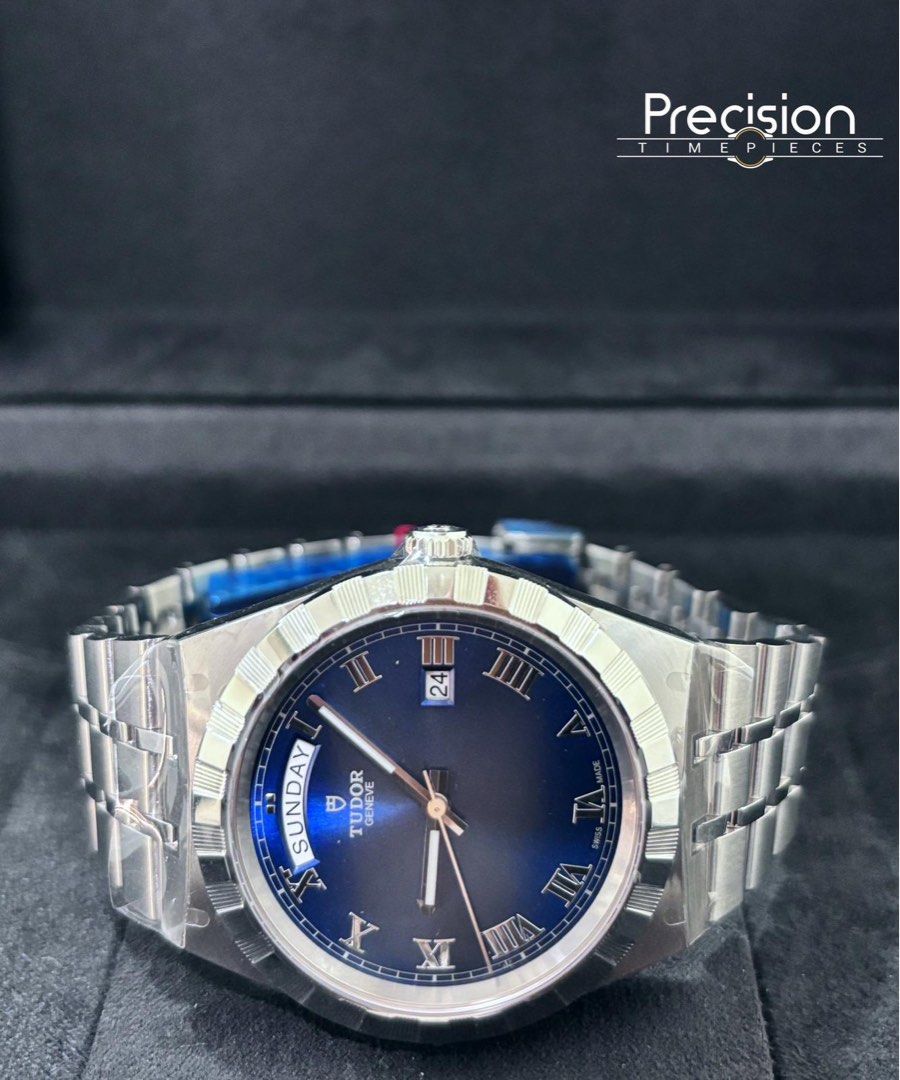 Tudor Day-Date Royal 41mm Blue Sunray Dial New Old Stock (Unworn)
