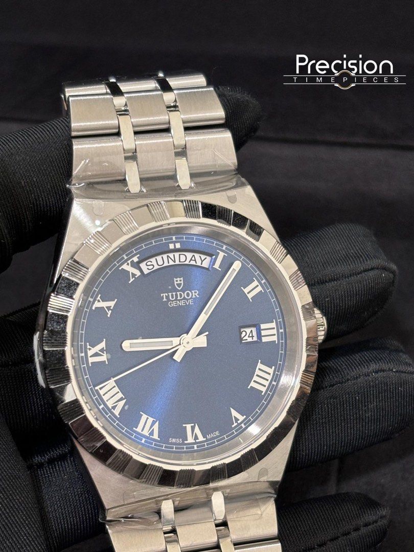 Tudor Day-Date Royal 41mm Blue Sunray Dial New Old Stock (Unworn)
