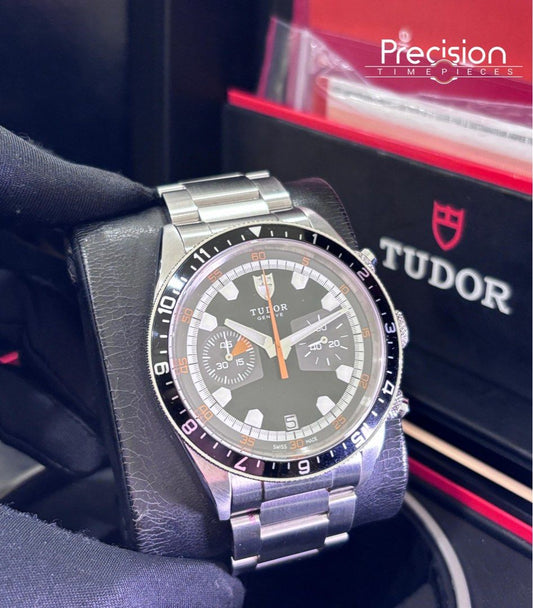 Tudor Heritage Chronograph Black Dial Full Set