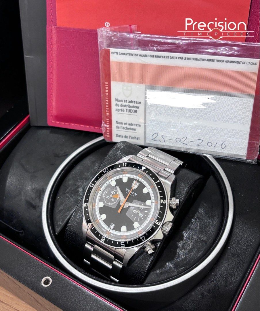 Tudor Heritage Chronograph Black Dial Full Set