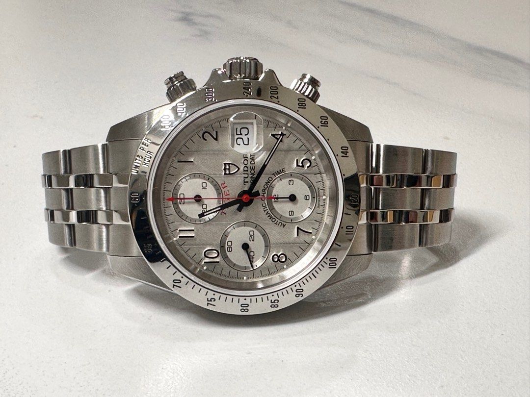 Tudor Tiger Chronograph Prince Date Silver Dial Ref: 79280