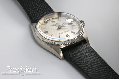 Rolex Day-Date 36 Ref: 1803 Silver Linen Dial 18K White Gold