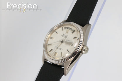 Rolex Day-Date 36 Ref: 1803 Silver Linen Dial 18K White Gold