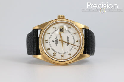 Rolex DateJust 36 Ref: 16018 Cream🔥Boiler Gauge🔥 36mm 18K Yellow Gold