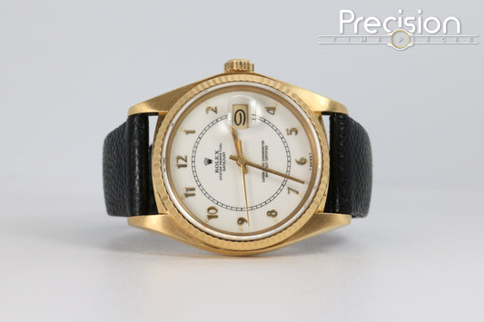 Rolex DateJust 36 Ref: 16018 Cream🔥Boiler Gauge🔥 36mm 18K Yellow Gold