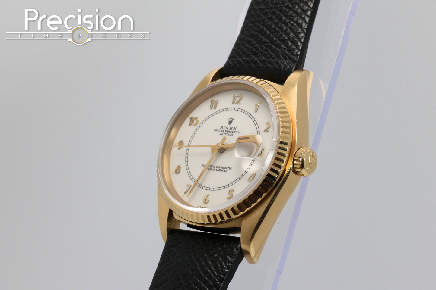 Rolex DateJust 36 Ref: 16018 Cream🔥Boiler Gauge🔥 36mm 18K Yellow Gold