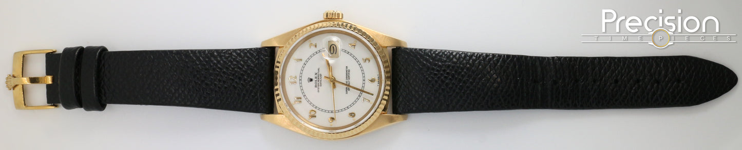 Rolex DateJust 36 Ref: 16018 Cream🔥Boiler Gauge🔥 36mm 18K Yellow Gold