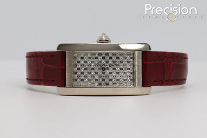 Cartier Americaine White Gold Rare Diamond Dial