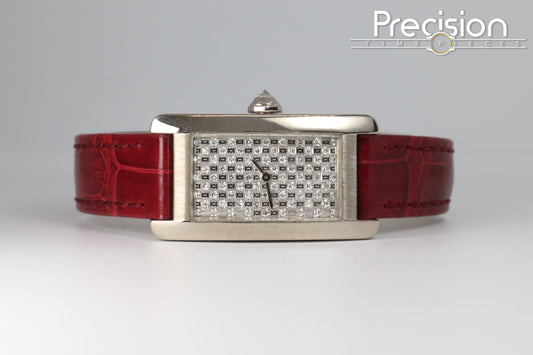 Cartier Americaine White Gold Rare Diamond Dial