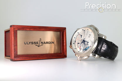 Ulysse Nardin Sonata Ref: 660-88 42mm 18K White Gold Full Set