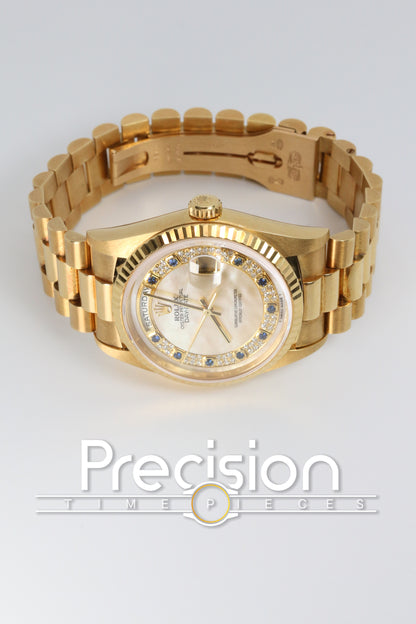 Rolex Day-Date 36 🔥Very Rare Myriad Mother of Pearl Sapphire Dial🔥36mm Automatic