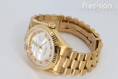 Rolex Day-Date 36 Ref: 18238 Myriad Mother of Pearl Ruby Dial 36mm Automatic