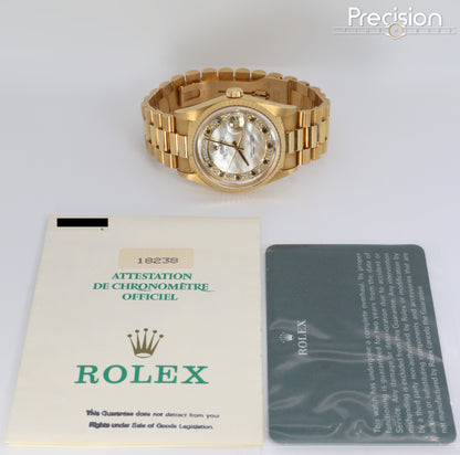 Rolex Day-Date 36 🔥Very Rare Myriad Mother of Pearl Sapphire Dial🔥36mm Automatic