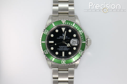 Rolex Submariner “Kermit” Ref: 16610LV 🔥Rare AN (Random) Series 🔥