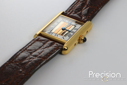 Cartier Vermeil Tank Mus De Ref: 5057001 20mm Quartz Gold-Plated
