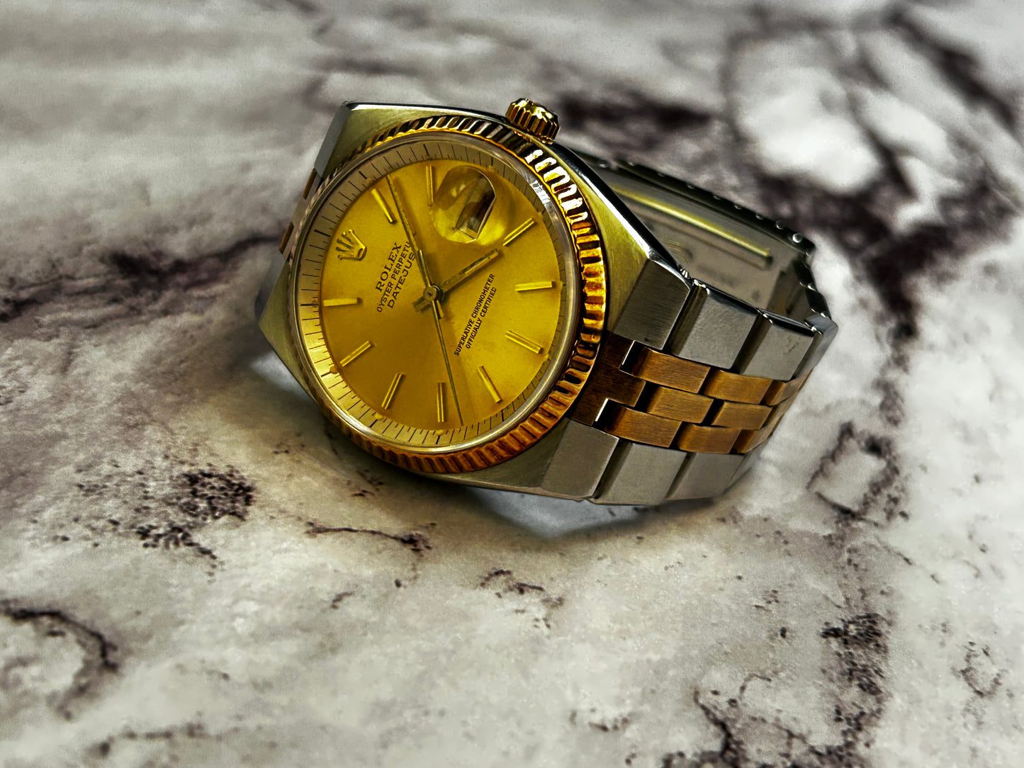 Rolex Datejust 36 in “OysterQuartz-Like” Auto Case Ref: 1630 Circa Year 1978 (VERY RARE)