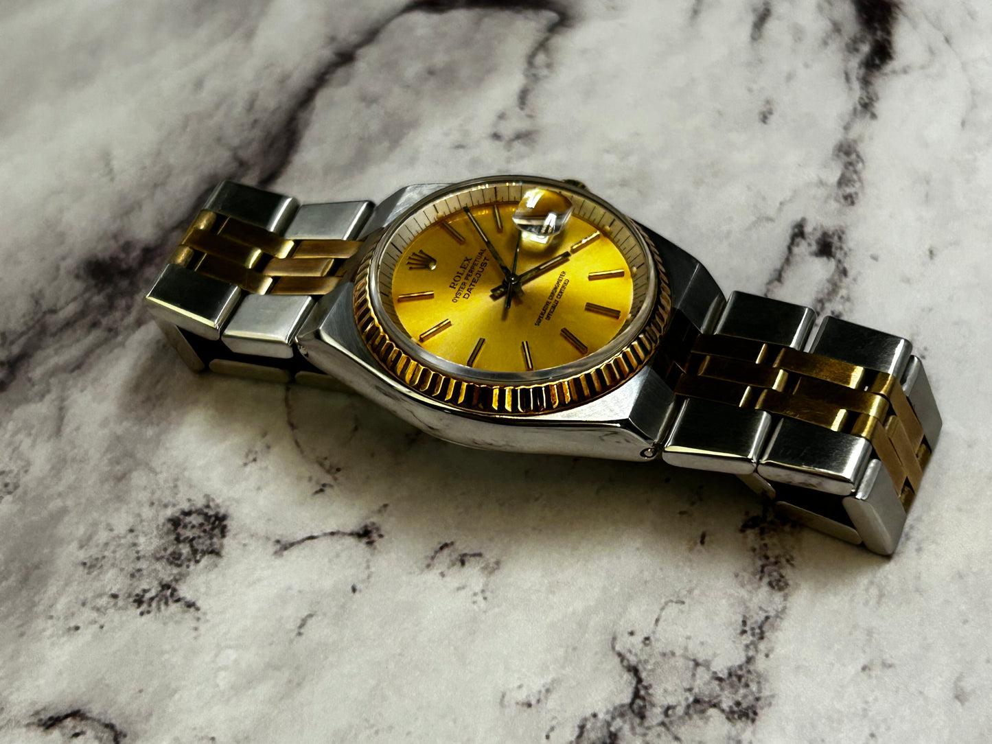 Rolex Datejust 36 in “OysterQuartz-Like” Auto Case Ref: 1630 Circa Year 1978 (VERY RARE)