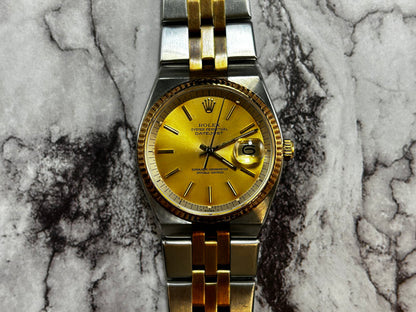 Rolex Datejust 36 in “OysterQuartz-Like” Auto Case Ref: 1630 Circa Year 1978 (VERY RARE)