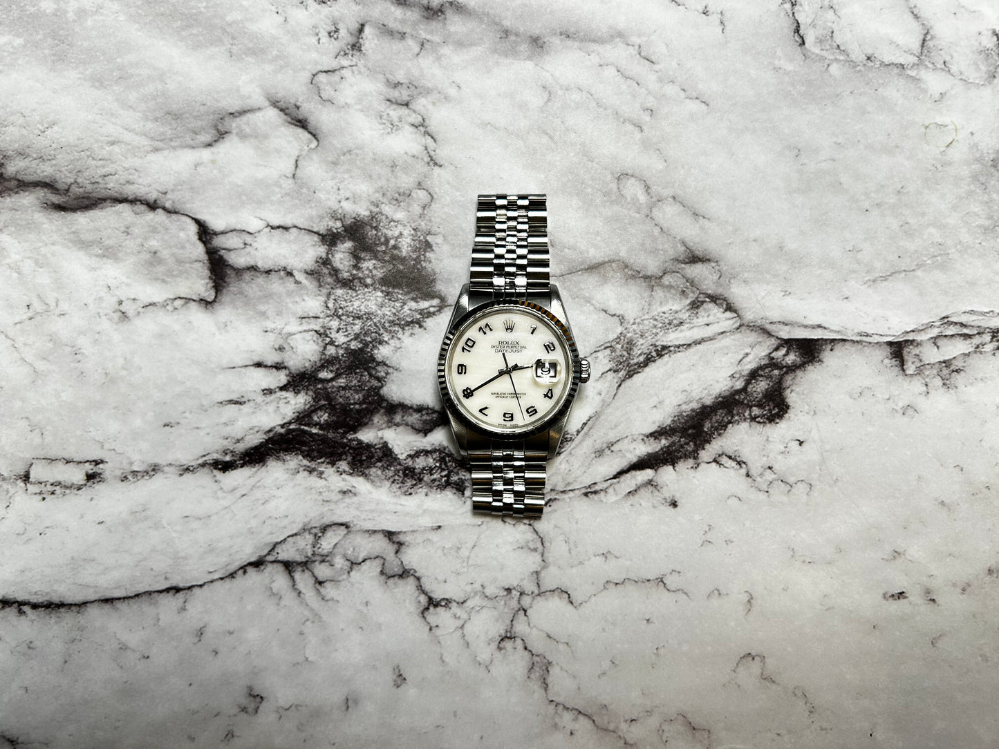 Rolex Datejust 36 Ref: 16234 White Mother Of Pearl Dial