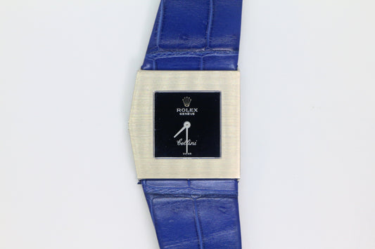 Rolex Cellini “Midas” Style Case 18K White Gold Untouched Case Deep-Ocean Blue Mirror Dial