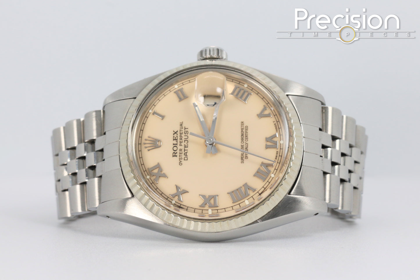 Rolex DateJust 36 Ref: 16014 🔥Uber Rare Cream / Panna Dial 36mm Full Set