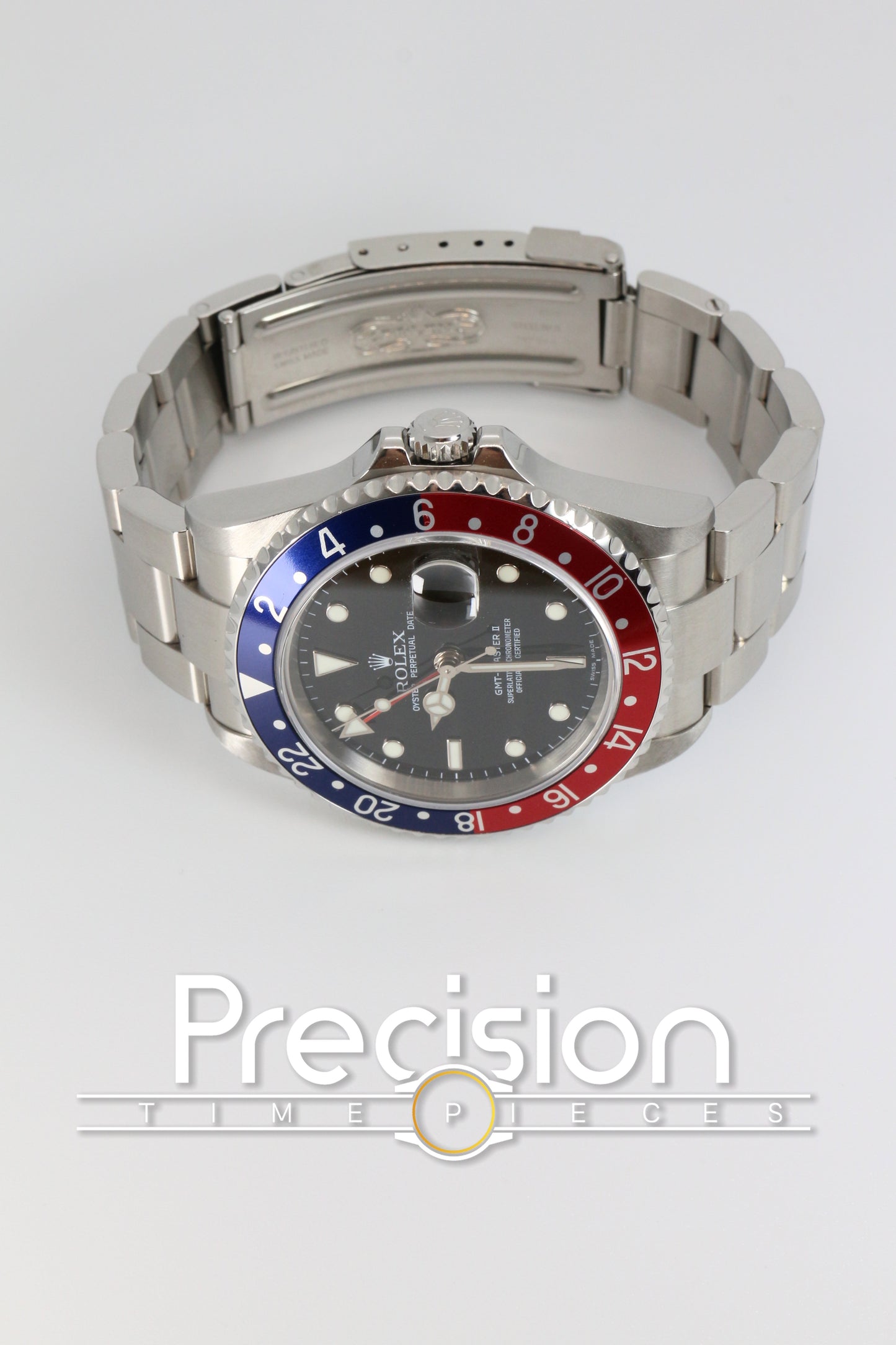 Rolex GMT-Master II Ref: 16710 “Pepsi” RARE 3186 Last 5-Digit Untouched Case Full Set