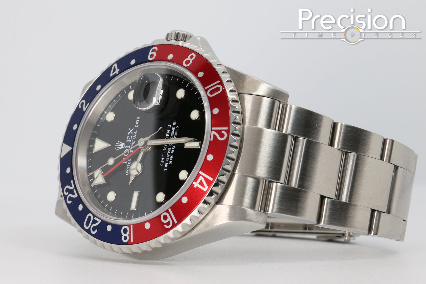 Rolex GMT-Master II Ref: 16710 “Pepsi” RARE 3186 Last 5-Digit Untouched Case Full Set