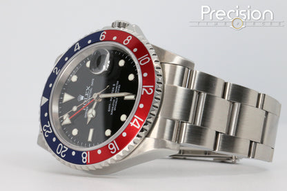 Rolex GMT-Master II Ref: 16710 “Pepsi” RARE 3186 Last 5-Digit Untouched Case Full Set