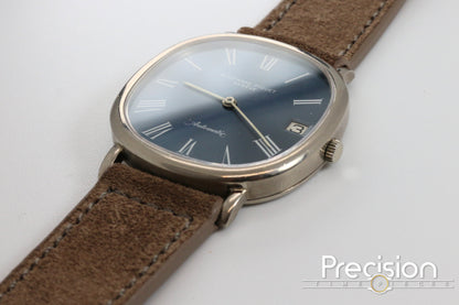 Audemars Piguet Ellipse Blue Sunburst Dial 32mm 18K White Gold Automatic