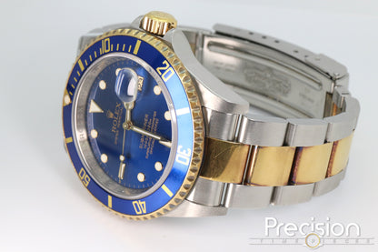 Rolex Submariner Ref: 16613 40mm Two-Tone Blue Sub