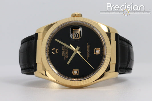 Rolex DateJust 36 Ref: 116138 🔥Rare Onyx Dial RSC Serviced on Feb 26 Full Set