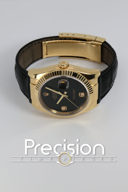 Rolex DateJust 36 Ref: 116138 🔥Rare Onyx Dial RSC Serviced on Feb 26 Full Set