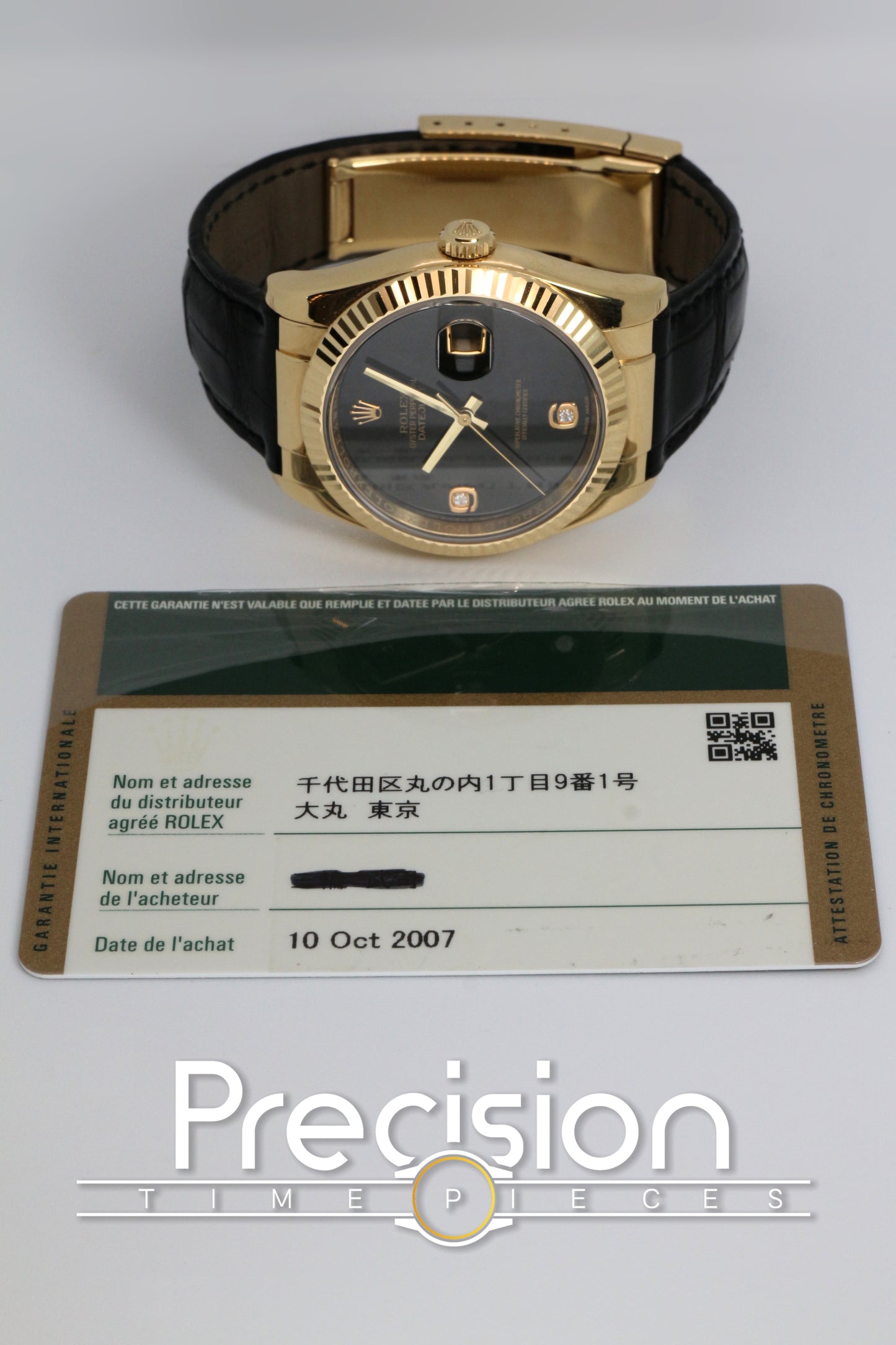 Rolex DateJust 36 Ref: 116138 🔥Rare Onyx Dial RSC Serviced on Feb 26 Full Set