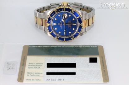 Rolex Submariner Ref: 16613 40mm Two-Tone Blue Sub