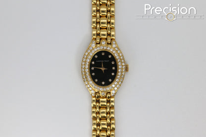 Audemars Piguet 18K Yellow Gold Factory Diamond Bezel & Dial