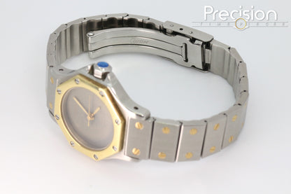 Cartier Santos Octagon Ref: 0907 Rare “Ghost Dial” Tropical 25mm Auto
