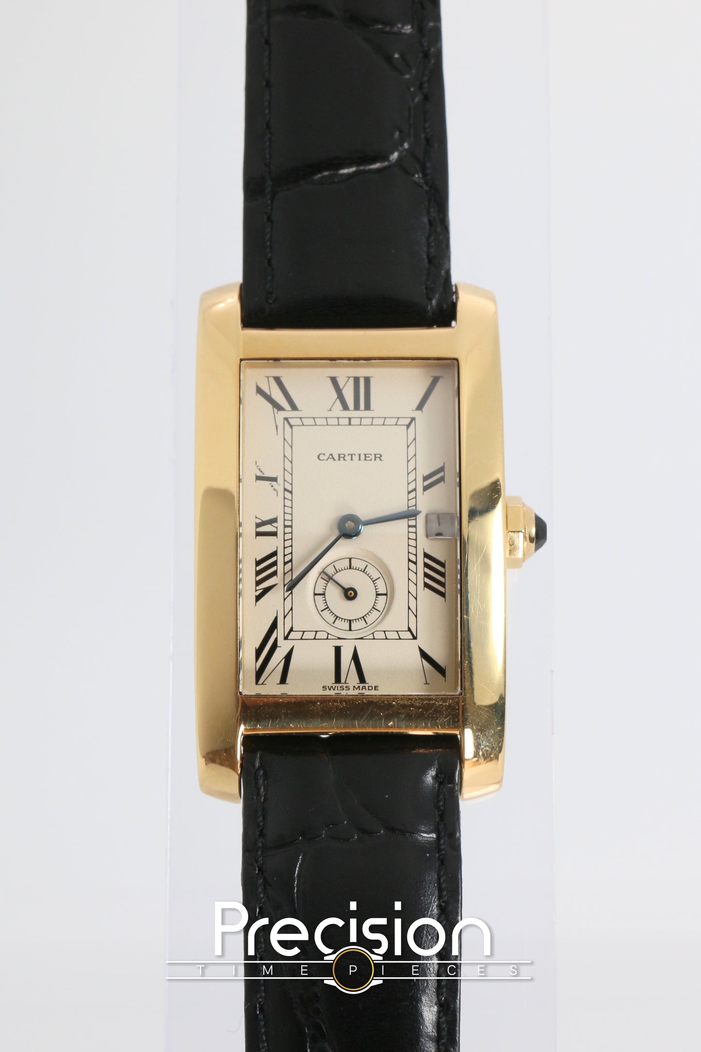 Cartier Tank Americaine Ref: 811905 18K Yellow Gold Quartz 24mm