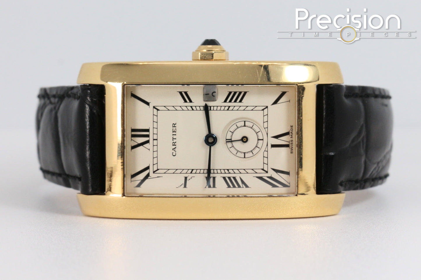 Cartier Tank Americaine Ref: 811905 18K Yellow Gold Quartz 24mm