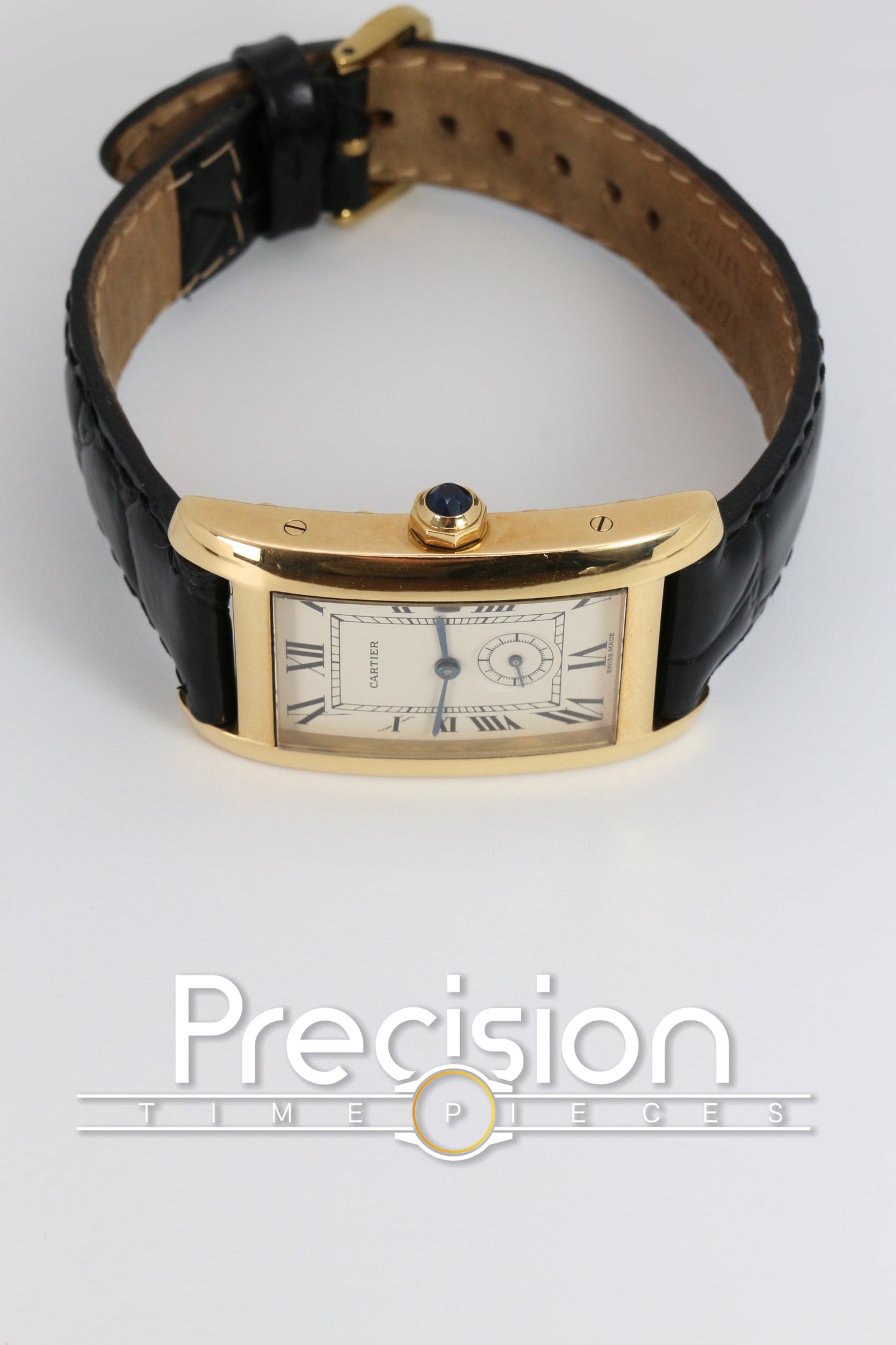 Cartier Tank Americaine Ref: 811905 18K Yellow Gold Quartz 24mm