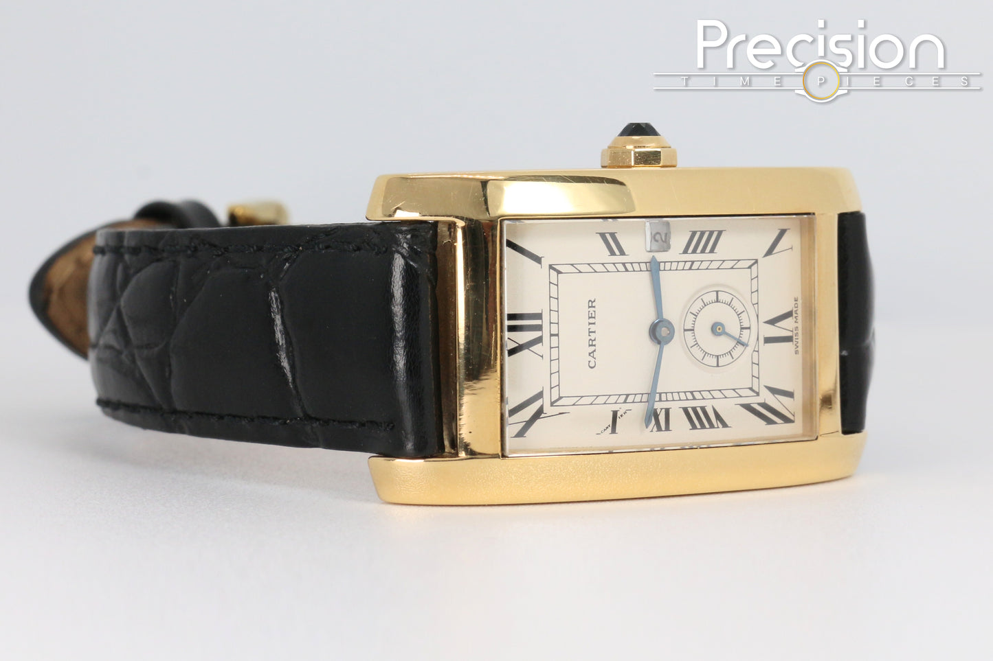 Cartier Tank Americaine Ref: 811905 18K Yellow Gold Quartz 24mm