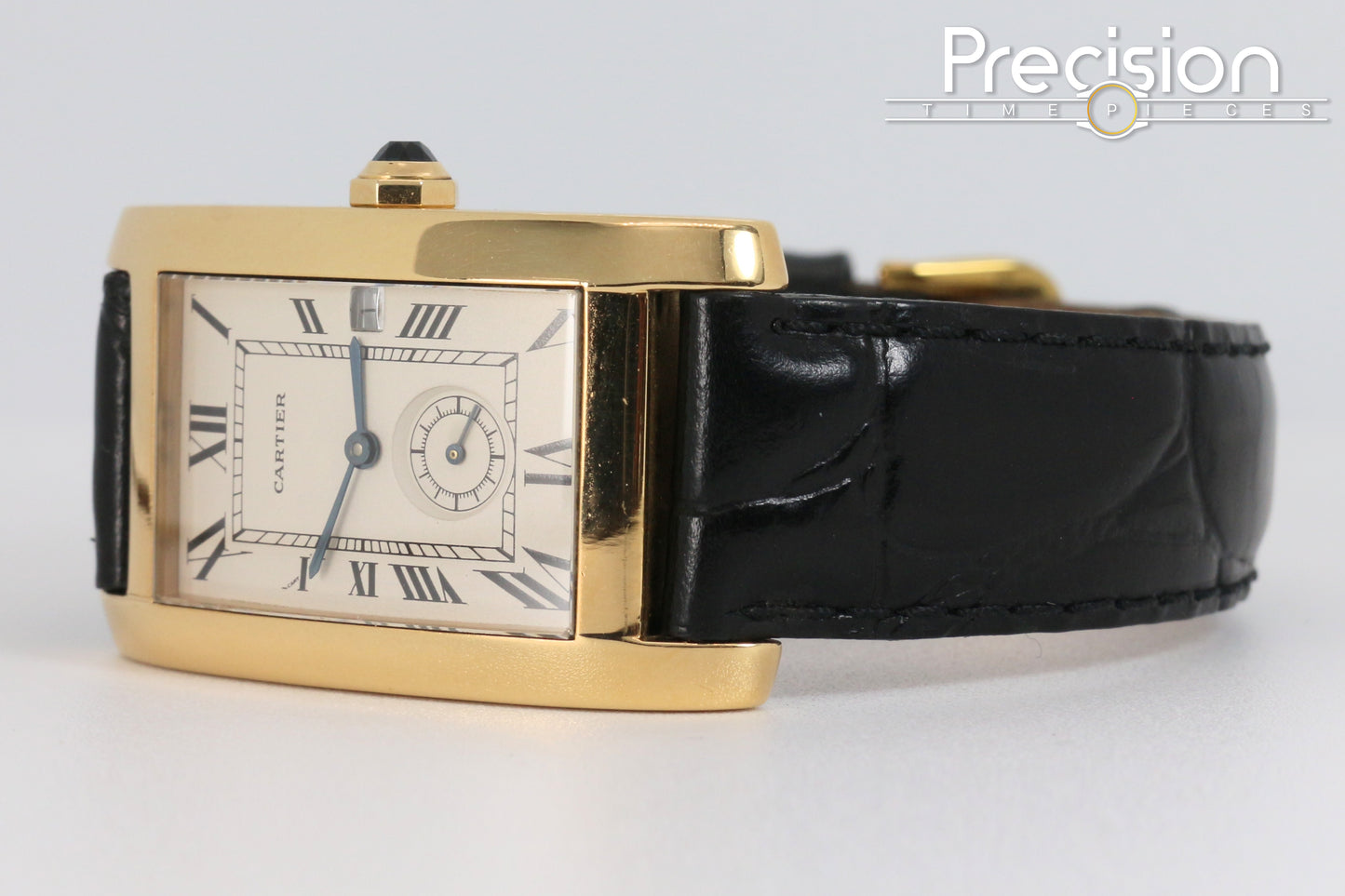 Cartier Tank Americaine Ref: 811905 18K Yellow Gold Quartz 24mm